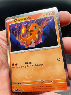 Pokemon Charmander SVP 047 Cosmos Holo Black Star Promo NM - Image 2