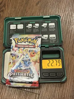22.79g🔥 HEAVY 🔥 Pokemon Prismatic Booster Pack! FACTORY SEALED!!!✅ #5 - Image 1