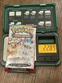 22.89g🔥 HEAVY 🔥 Pokemon Prismatic Booster Pack! FACTORY SEALED!!!✅ #7 - Image 1