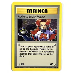 Rocket's Sneak Attack VLP 1st Edition Regular Rare 72/82 Pokemon TCG See Photos - Image 1
