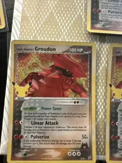 Team Magma’s Groudon -9/95 Holo Rare Pokemon 25th Celebrations *PACK FRESH NEW!* - Image 1