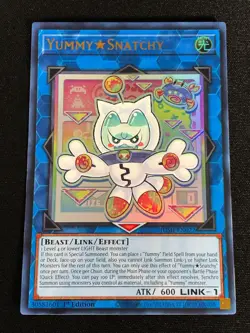 Yugioh Yummy Snatchy JUSH-EN022 1st Ultra (NM) - Image 1