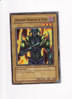 Yu-Gi-Oh Yugioh UNKNOWN WARRIOR OF FIEND SDK-017 - Image 1