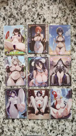 25 Mixed SFW Under the Nightgown Waifun Anime Card Lot - Image 1