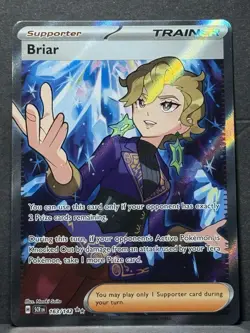 Pokemon TCG Briar Full Art Ultra Rare Card Stellar Crown 163/142 NM - Image 1