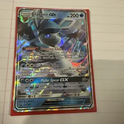 Pokemon TCG Glaceon GX Ultra Prism Holo Card 39/156 Sun and Moon - Image 1