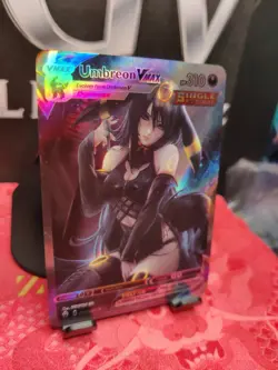 UMBREON Eevee Girls Trainer Card Goddess Waifu | Anime ACG DIY| Holo VMAX - Image 4