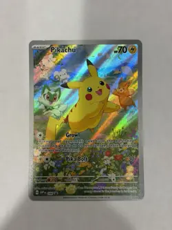 Pokemon TCG SVP088 Pikachu Black Star Promos Full Art Holo Card - Image 1