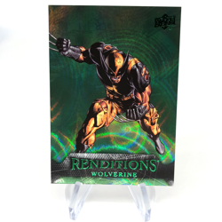 Marvel Card Wolverine 77 Green /399 Fleer Upper Deck Renditions [NM] - Image 1