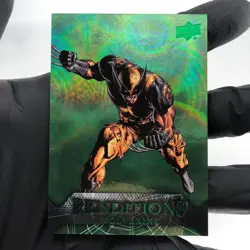 Marvel Card Wolverine 77 Green /399 Fleer Upper Deck Renditions [NM] - Image 2