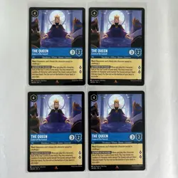 x4 Lorcana Disney 148/204 The Queen Crown of the Council Rare Card Playset 4x - Image 1