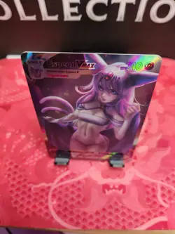 ESPEON Eevee Girls Trainer Card Goddess Waifu | Anime ACG DIY| Holo VMAX - Image 3