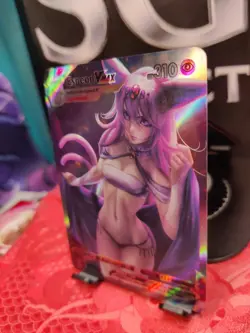 ESPEON Eevee Girls Trainer Card Goddess Waifu | Anime ACG DIY| Holo VMAX - Image 4