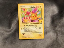 Pokemon TCG Birthday Pikachu Card - Holo Rare Promo 50 Hp - Image 1
