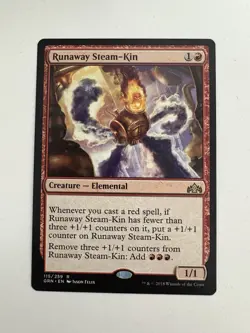 Runaway Steam-Kin MTG Magic the Gathering Card NM Near Mint GRN - Image 1
