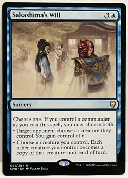 Sakashima's Will- R MTG Commander Legends- Regular-M/NM, English - Image 1
