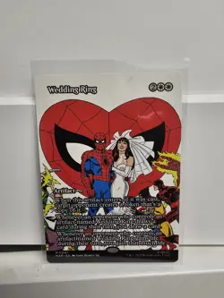 Wedding Ring - M 0007 - Borderless - Non-Foil - Spider-Man - MTG - Regular - Image 1