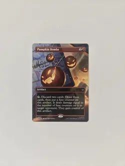 Pumpkin Bombs 0026 Regular Borderless Marvel's Spider-Man Eternal MTG - Image 2