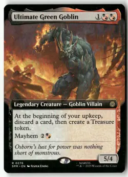 Ultimate Green Goblin (Extended Art) Normal Marvel's Spider-Man 276 NM MTG - Image 1