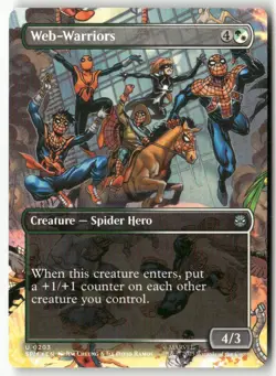 Web-Warriors (Borderless) Normal Marvel's Spider-Man 203 NM MTG - Image 1