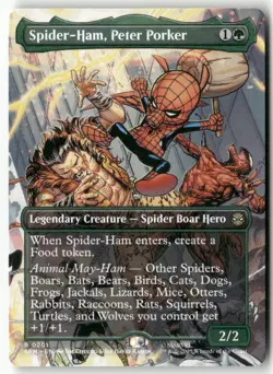 Spider-Ham, Peter Porker (Borderless) Normal Marvel's Spider-Man 201 NM MTG - Image 1