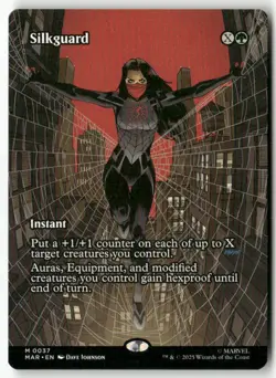 Silkguard (Borderless) Normal Marvel Universe Eternal-Legal 37 NM MTG - Image 1