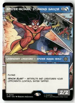 Spider-Woman, Stunning Savior (Borderless) Normal Marvel's Spider-Man 230 NM MTG - Image 1