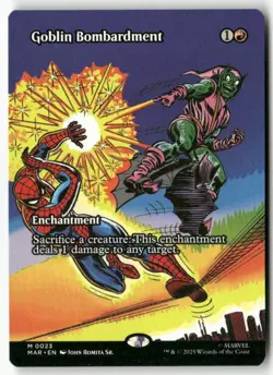 Goblin Bombardment (Borderless) Normal Marvel Universe Eternal-Legal 23 NM MTG - Image 1