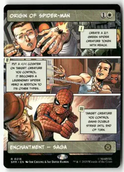 Origin of Spider-Man (Borderless) Normal Marvel's Spider-Man 218 NM MTG - Image 1