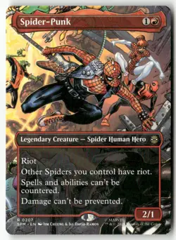 Spider-Punk (Borderless) Normal Marvel's Spider-Man 207 NM MTG - Image 1