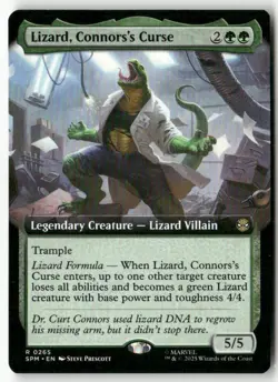 Lizard, Connors's Curse (Extended Art) Normal Marvel's Spider-Man 265 NM MTG - Image 1