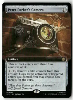 Peter Parker's Camera (Extended Art) Normal Marvel's Spider-Man 280 NM MTG - Image 1