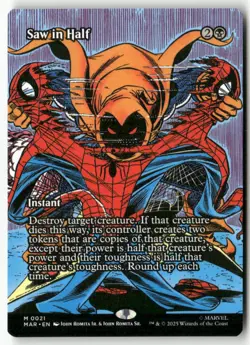 Saw in Half (Borderless) Normal Marvel Universe Eternal-Legal 21 NM MTG - Image 1
