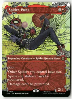 Spider-Punk (Borderless) Normal Marvel's Spider-Man 210 NM MTG - Image 1