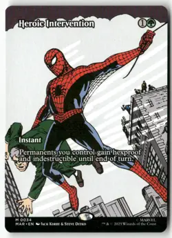 Heroic Intervention (Borderless) Normal Marvel Universe Eternal-Legal 34 NM MTG - Image 1