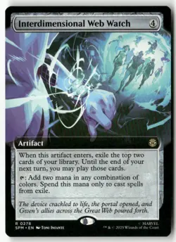Interdimensional Web Watch (Extended Art) Normal Marvel's Spider-Man 278 NM MTG - Image 1