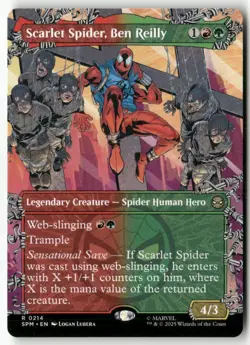 Scarlet Spider, Ben Reilly (Borderless) Normal Marvel's Spider-Man 214 NM MTG - Image 1