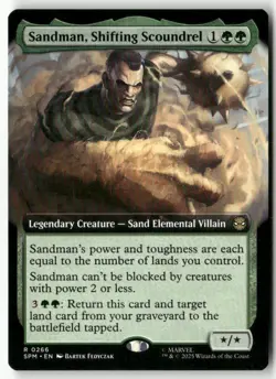 Sandman, Shifting Scoundrel (Extended Art) Normal Marvel's Spider-Man 266 NM MTG - Image 1