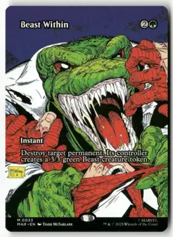 Beast Within (Borderless) Normal Marvel Universe Eternal-Legal 33 NM MTG - Image 1