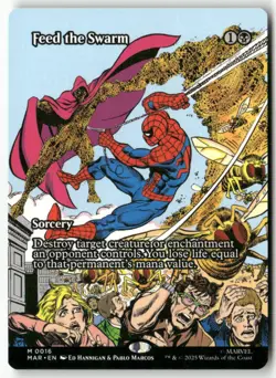 Feed the Swarm (Borderless) Normal Marvel Universe Eternal-Legal 16 NM MTG - Image 1