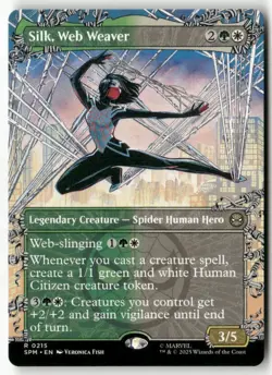 Silk, Web Weaver (Borderless) Normal Marvel's Spider-Man 215 NM MTG - Image 1