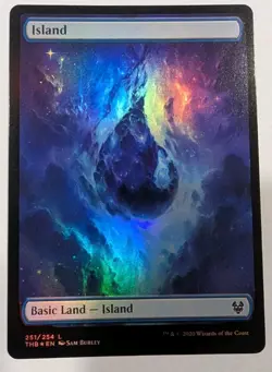 Island Full Art Theros Beyond Death Foil - MTG - Image 1