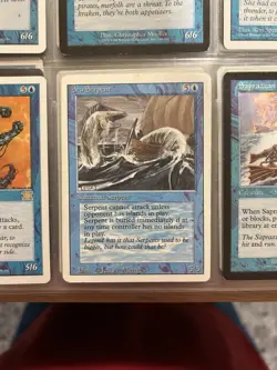Sea Serpent. MTG. Magic the Gathering. Mint Condition. Early 1990’s Edition. - Image 1