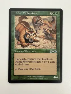 Rabid Wolverines MTG Magic the Gathering Card NM Near Mint EXO - Image 1