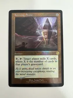 Keening Stone Foil Retro Frame MTG Magic the Gathering Card NM Near Mint BRR - Image 1