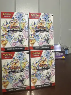 Pokemon TCG Prismatic Evolutions Booster Bundles x4 - New And Sealed - Image 1