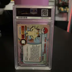 PSA 8 Pokemon Topps Chrome Meowth Pokemon T.V - Image 2