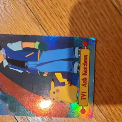topps Pokemon TV Animation Edition Series 1 Rainbow Foil TV1 Ash Ketchum - Image 3