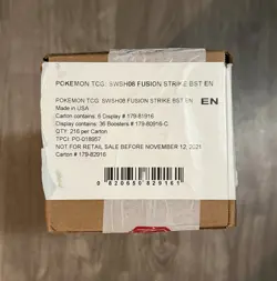 Pokemon Fusion Strike SWSH08 Sealed Booster Box Case - Image 1