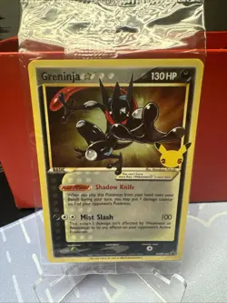 Pokemon Greninja Gold Star SEALED SWSH144 Holo Celebrations NM #7 - Image 1